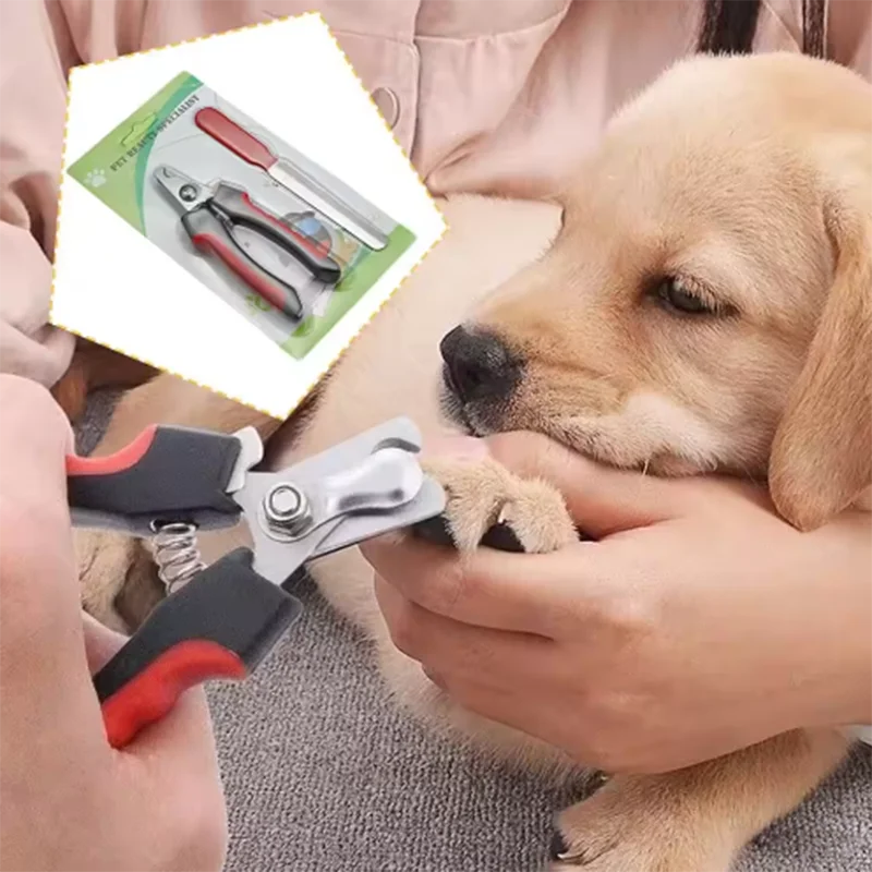 Pet nail clippers Professional cat and dog nail trimmer labor-saving design multi-functional nail clipper pet grooming supplies